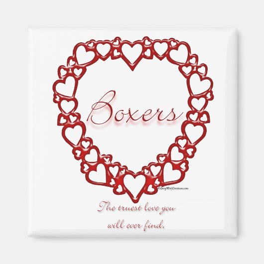 ボクサーの真の愛 マグネット (正面)