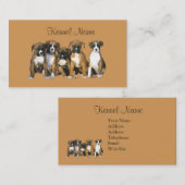 ボクサーの繁殖動物の名刺 名刺 (正面/裏面)