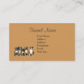 ボクサーの繁殖動物の名刺 名刺 (裏面)