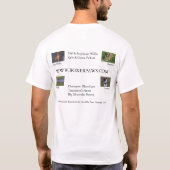 ボクサーの足の子供部屋及び犬小屋 Tシャツ (裏面)