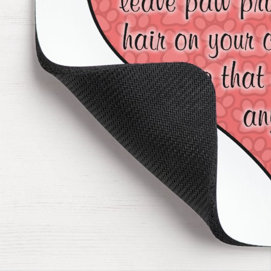 ボクサーの足は犬のユーモアを印刷します マウスパッド (コーナー)