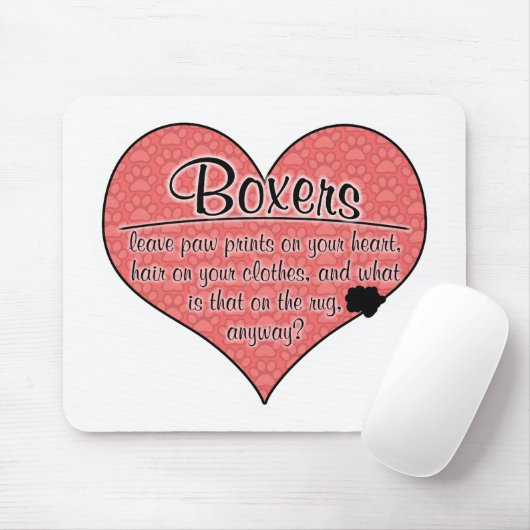 ボクサーの足は犬のユーモアを印刷します マウスパッド (マウス)