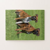 ボクサーはポートレートの後をつけます ジグソーパズル (横)