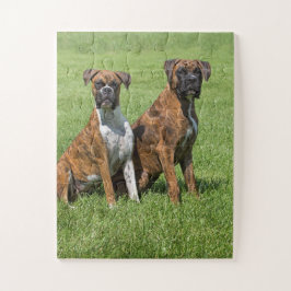 ボクサーはポートレートの後をつけます ジグソーパズル