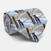 ボクサーは雪のクリスマスを過ごした ネクタイ (ロール)