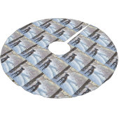 ボクサーは雪のクリスマスを過ごした ブラッシュドポリエステルツリースカート (アングル)