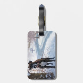 ボクサーは雪のクリスマスを過ごした ラゲッジタグ (裏面縦)