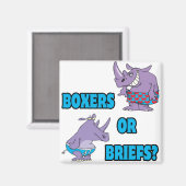 ボクサーやブリーフがサイおもしろいノを解く マグネット (正面/裏面)