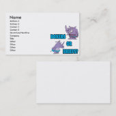 ボクサーやブリーフがサイおもしろいノを解く 名刺 (正面/裏面)