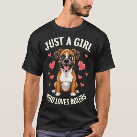 ボクサーを愛するただの女の子 Tシャツ (正面)