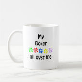 ボクサーウォークスデザイン コーヒーマグカップ (左)