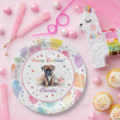 ボクサーウォータカラー紙プレート ペーパープレート (パーティー)