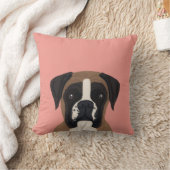 ボクサーカスタムドッグポートレート犬のオーナー枕 クッション (ブランケット)