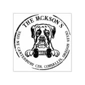 ボクサーカスタム差出人住所 ラバースタンプ (インプリント)