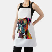 ボクサーカラフル犬 エプロン (インサイチュ)