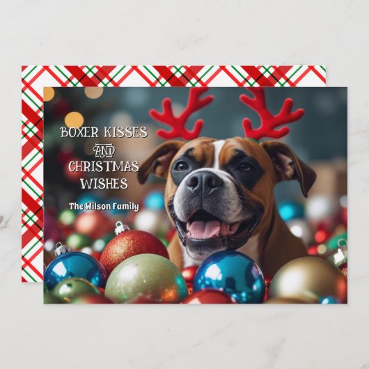 ボクサーキスとクリスマスの願い シーズンカード (正面/裏面)