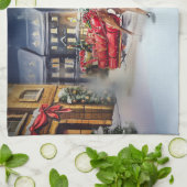 ボクサークリスマスフェスティバルシーズン キッチンタオル (折り畳み)