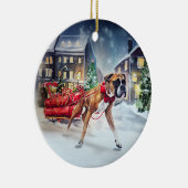 ボクサークリスマスフェスティバルシーズン セラミックオーナメント (右)