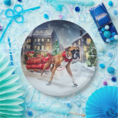 ボクサークリスマスフェスティバルシーズン ペーパープレート (パーティー)