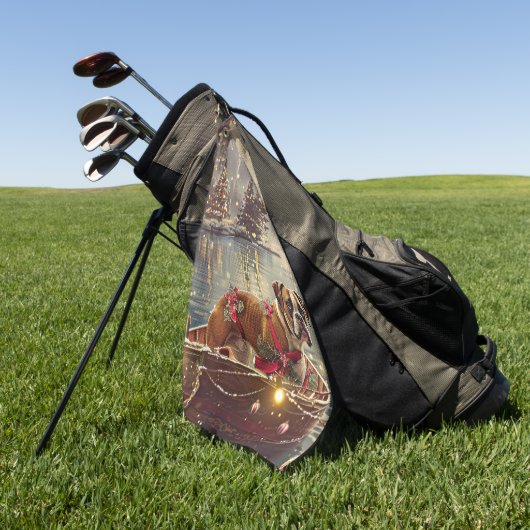 ボクサークリスマスフェスティバル航海 ゴルフタオル (グリーン)