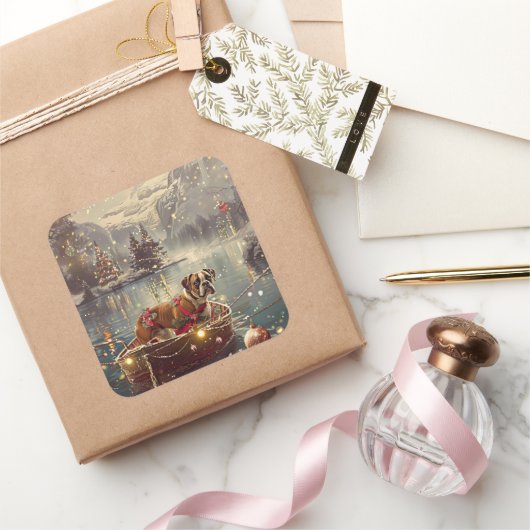 ボクサークリスマスフェスティバル航海 スクエアシール (ギフト)