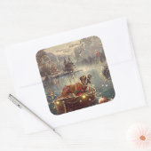 ボクサークリスマスフェスティバル航海 スクエアシール (封筒)