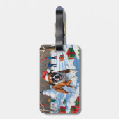 ボクサークリスマスフェスティバル雪景色 ラゲッジタグ (裏面縦)