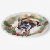 ボクサークリスマスリースフェスティバルカップ ペーパープレート (アングル)