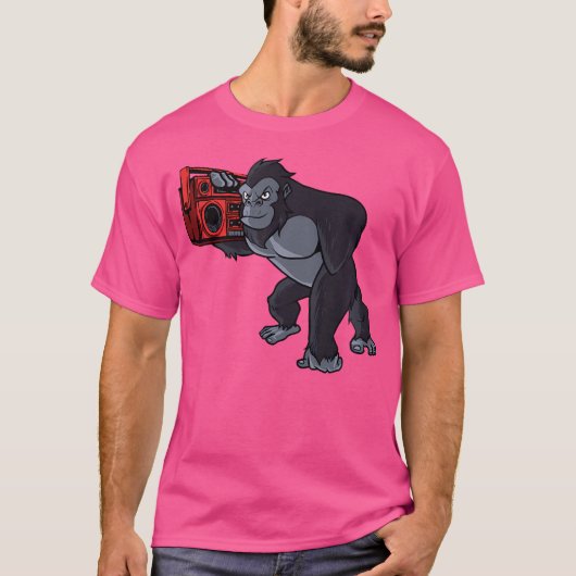 ボクサーゲットブラスターボクシングブラックボックス – 80S 90Sお尻 Tシャツ (正面)