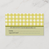 ボクサーシルエット動物とスター。かわいいペット 予約カード (裏面)