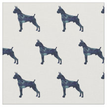 ボクサーシルエット黒水彩タイル