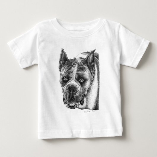 ボクサースケッチ ベビーTシャツ (正面)