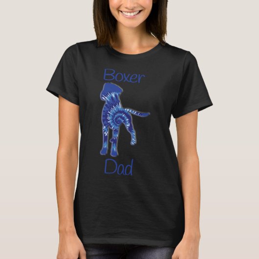 ボクサーダッグお父さんタイダイ Tシャツ (正面)