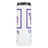 ボクサードッグかわいいシルエットPPY&B タンブラー (裏面)