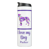 ボクサードッグかわいいシルエットPPY&B タンブラー (回転右)