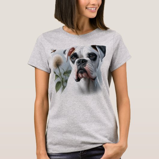 ボクサードッグと自然 Tシャツ (正面)