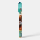 ボクサードッグインザパーク – 水彩スタイルアート iPhoneケース (左側面)