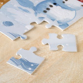 ボクサードッグウィンターワンダーランドクリスマスジョイ ジグソーパズル (側面)