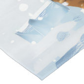 ボクサードッグウィンターワンダーランドクリスマスジョイ テーブルクロス (アングル)