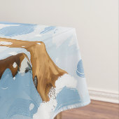 ボクサードッグウィンターワンダーランドクリスマスジョイ テーブルクロス (インサイチュ)