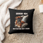 ボクサードッグエラー404モチベーションが見つからない クッション (ブランケット)