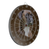 ボクサードッグオイル絵画ポートレート ダーツボード (正面左)