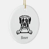 ボクサードッグオーナメント セラミックオーナメント (右)