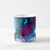 ボクサードッグカスタマイズ可能な水色シルエットBP コーヒーマグカップ (中央)