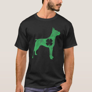 ボクサードッグギフト聖パトリックの日シャムロッククローバーI Tシャツ