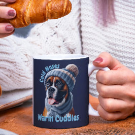 ボクサードッグコールドノーズ、暖かい幼児 コーヒーマグカップ