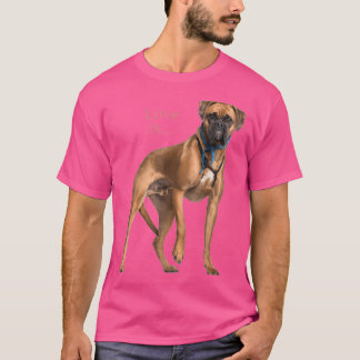 ボクサードッグシャツドッグママパパ愛は子犬ペットホーム Tシャツ
