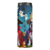 ボクサードッグスパンプキンハロウィンおもしろい タンブラー (裏面)