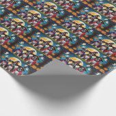 ボクサードッグスパンプキンハロウィンおもしろい ラッピングペーパー (角)