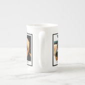 ボクサードッグパパカスタムのペット写真 ボーンチャイナマグカップ (裏面)